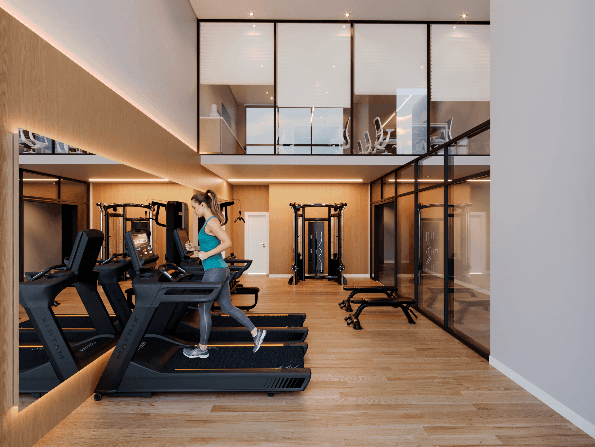 Gimnasio equipado de Bella Garden