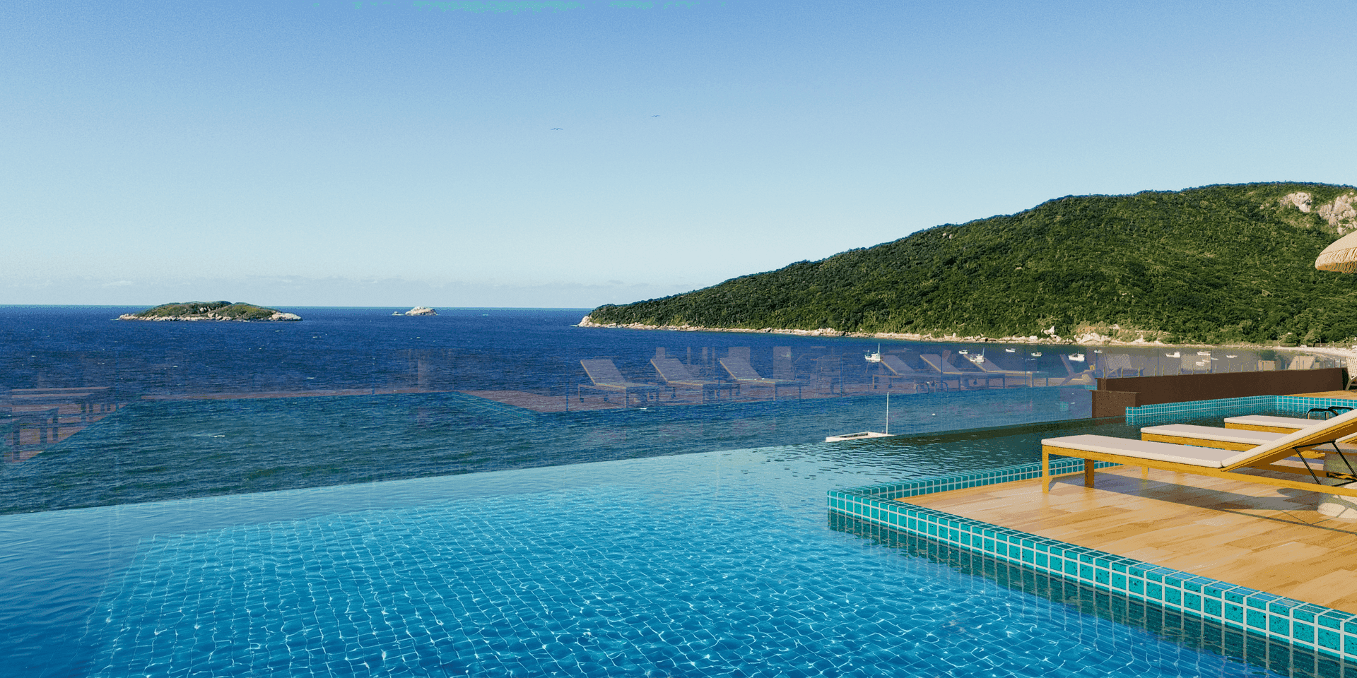 Piscina de Borda Infinita — Bella Garden, Ingleses, Florianópolis